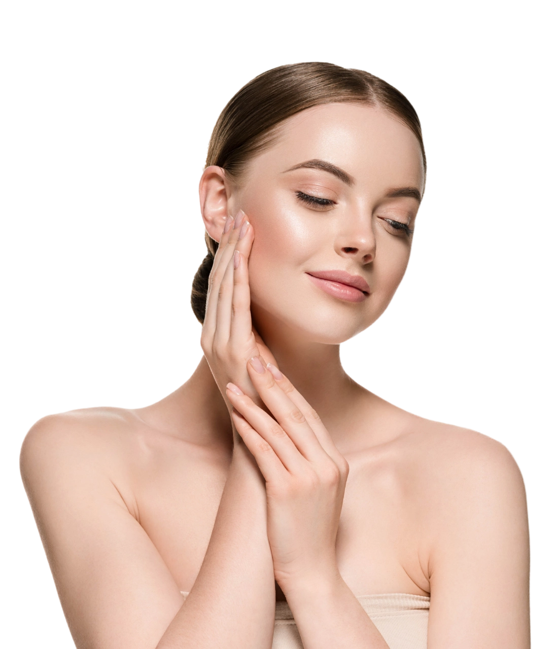 Close-up of healthy, even-toned skin