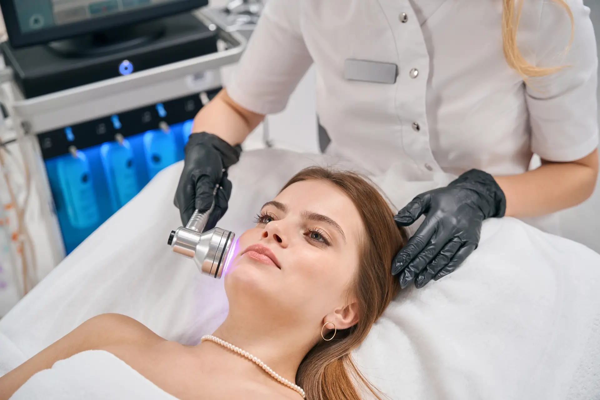 Non-surgical skin tightening treatment at Flawless Derma Centre in Winnipeg